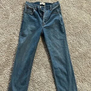 Abercrombie & Fitch The Ankle Straight Ultra High Rise size 27/4-great condition